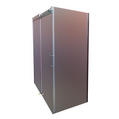 фото Бічна стінка до кабіни KOER SR SW01-90x200-TR-01 прозоре скло EASY CLEAN 8мм хром (KR5381)