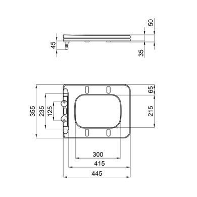 фото Сиденье для унитаза Qtap Kalao с микролифтом Slim QT08991213AW