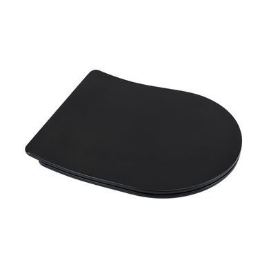 фотографія Унітаз підвісний Qtap Scorpio безобідковий з сидінням Soft-close QT1433053ERMB