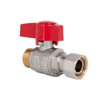 фотографія Кран кульовий Thermo Alliance Standart 1/2"ВЗ прямий, PN40, з накидною гайкою TAS261W15