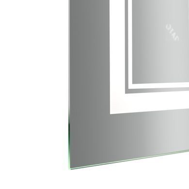 фото Зеркало Qtap Cardinal 600х800 с LED-подсветкой Touch, с антизапотеванием, с диммером, рег. темп. цвета (3000-6500K) Reverse QT0478C6080