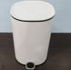 Відро для сміття з плавним закриттям овальне ZERIX PRIME-TC0105 WHITE 5 л (колір білий) (ZX5901)