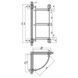 Полиця кутова Lidz Oreo 1003 скляна 3 ярусна LDORE1003CRM22182 Chrome