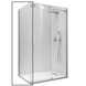 фото Бічна стінка до кабіни KOER SR SW01-90x200-TR-01 прозоре скло EASY CLEAN 8мм хром (KR5381)