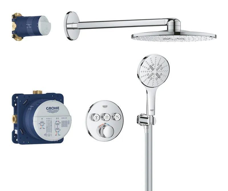 фото Душевая система скрытого монтажа с термостатом Grohe Grohtherm SmartControl (34863000)