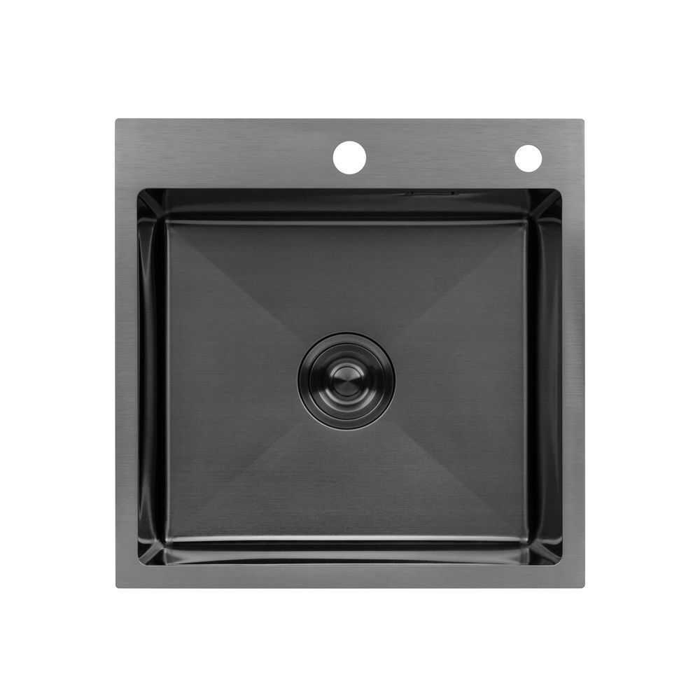 фото Кухонна мийка Kroner KRP Schwarze - 5050HM PVD (3.0/1.0 мм)