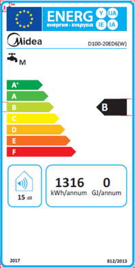 фото Водонагрівач MIDEA PRIME Wi-Fi D100-20ED6 (W)