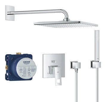фотографія Душова система прихованого монтажу зі змішувачем Grohe Eurocube (25238000)