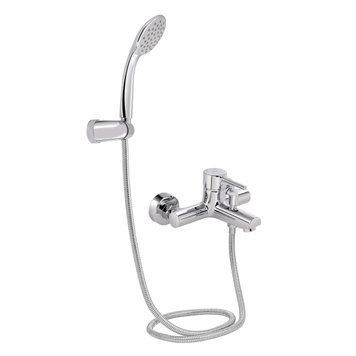 фотографія Змішувач для ванни Qtap Spring (з душовим гарнітуром) QTSPRCRM006 Chrome