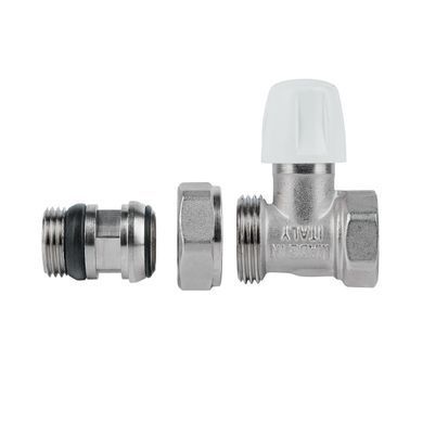 фото Кран радиаторный Icma 1/2" с антипротечкой прямой без ручки №815+940