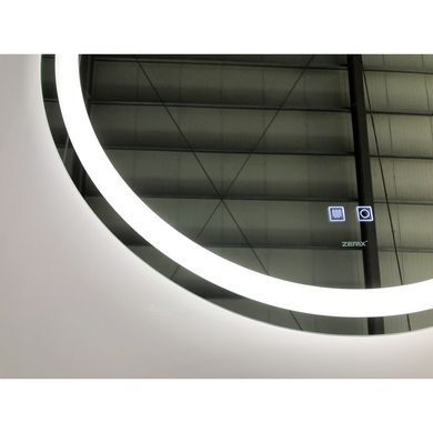 фото Дзеркало ZERIX SOLO MC01-60 з LED Touch, Anti-fog, димером, рег. яскравості (ZX6063)