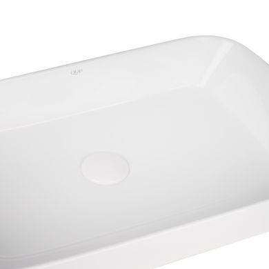 фото Раковина-чаша Qtap Scorpio 550х390х120 White с донным клапаном QT14112243W