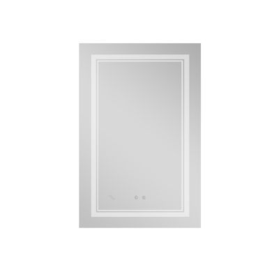фото Зеркало Qtap Cardinal 650х900 с LED-подсветкой Touch, с антизапотеванием, с диммером, рег. темп. цвета (3000-6500K) Reverse QT0478C6590