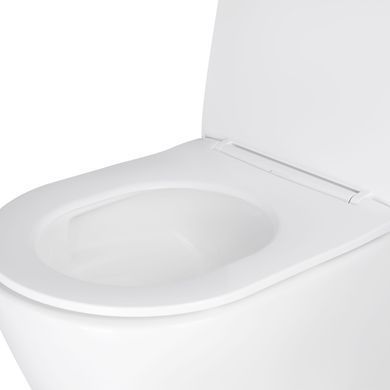 фотографія Унітаз підвісний Qtap Swan безободковий Ultra Quiet з сидінням Soft-close QT16335179W