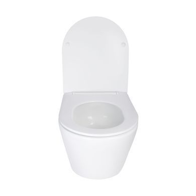 фотографія Унітаз підвісний Qtap Swan безободковий Ultra Quiet з сидінням Soft-close QT16335179W