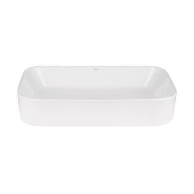 фото Раковина-чаша Qtap Scorpio 550х390х120 White с донным клапаном QT14112243W