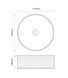 Раковина накладна Mixxus Premium WAVE-0102 MARBLE 370х370х130mm (MP6528)