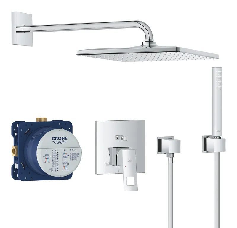 фото Душевая система скрытого монтажа со смесителем Grohe Eurocube (25238000)