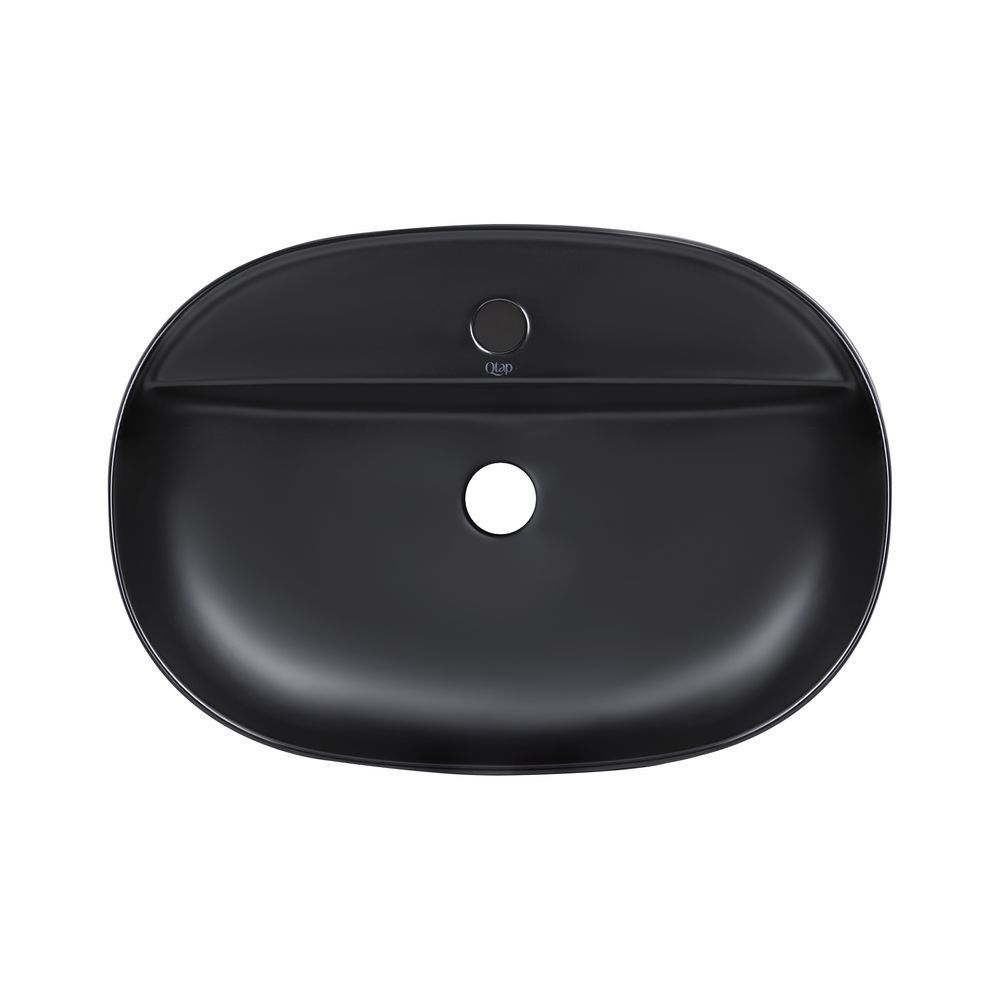 фото Раковина-чаша Qtap Scorpio 610x400x120 Matt black QT142203MBMBN