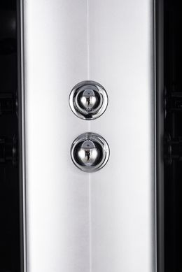 фото Бокс душовий з гідромасажем з низьким піддоном MIXXUS STRONG SBH02-90x90x215-GR SATIN сіре тоноване скло 4мм (MI6891)