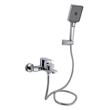 фотографія Змішувач для ванни Qtap Aries (з душовим гарнітуром) QTARI259CRM45559 Chrome