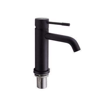 фотографія Змішувач для раковини Qtap Scorpio QTSCOR1050105B Black Matt