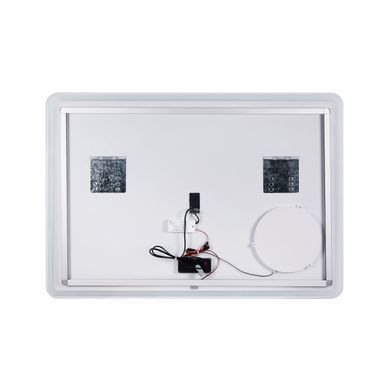 фото Зеркало Qtap Crow 1000х700 с LED-подсветкой Touch, линза, цифровые часы, диммер, рег. яркости QT0578141670100W
