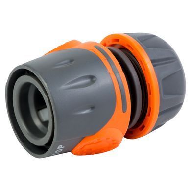 фото Конектор 1/2" швидкознімний для шланга 1/2" аквастоп (ABS+TPR) FLORA (5015494)
