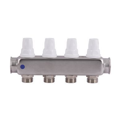 фотографія Колектор із витратомірами (нерж.) 3/4"х4 Icma № К073