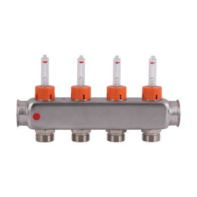 фотографія Колектор із витратомірами (нерж.) 3/4"х4 Icma № К073