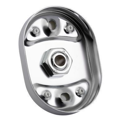 фотографія Полиця універсальна Lidz Oreo 0901 скляна (52*12 см) LDORE0901CRM22178 Chrome