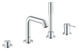 фото Змішувач на борт ванни на 4 отвори Grohe Essence New (19578001)