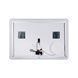 Зеркало Qtap Crow 1000х700 с LED-подсветкой Touch, линза, цифровые часы, диммер, рег. яркости QT0578141670100W