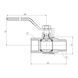 Кран шаровой Thermo Alliance Forte 1" ВН для газа (ручка) SF605G25