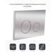 Панель смыва для унитаза Qtap Nest QT0111M11112CRM