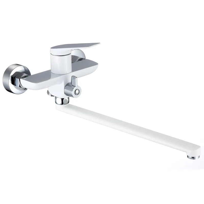 фото Змішувач для ванни Mixxus Premium DERBY 006 (EURO) WHITE-CHROME (MI6614)