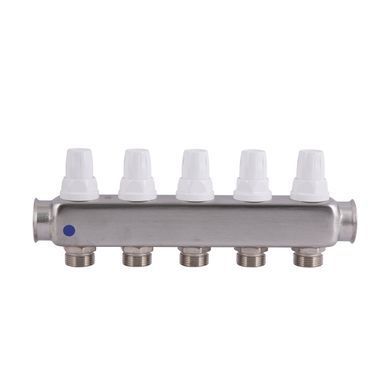 фотографія Колектор із витратомірами (нерж.) 3/4"х5 Icma № К073