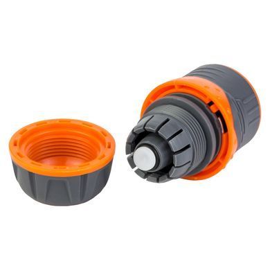 фото Конектор 1/2" швидкознімний для шланга 1/2" аквастоп з замком (ABS+TPR) FLORA (5015434)