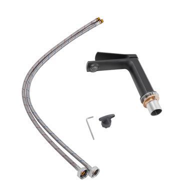 фото Смеситель для раковины Qtap Slavonice QTSLA1042103B Black Matt