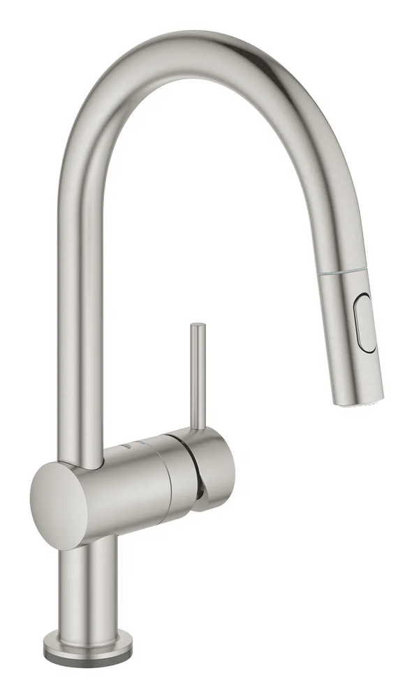 фото Сенсорний змішувач для кухні з висувним виливом Grohe Minta Touch (31358DC2)