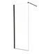 фото Душевая перегородка Mixxus Premium FLAT SP02-90x200-TR Black Walk-In прозрачное стекло 8мм (MI6855)