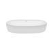 Комплект Qtap Scorpio: Раковина накладная овальная 610x400x120 мм White + Донный клапан PU02
