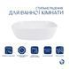 Комплект Qtap Cardinal: Раковина накладная 500&times;380&times;140 мм, White, овальная + Донный клапан Pop-up PU02