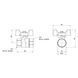 Кран кульовий Thermo Alliance Forte 3/4" ВР для води (метелик) SF602W20