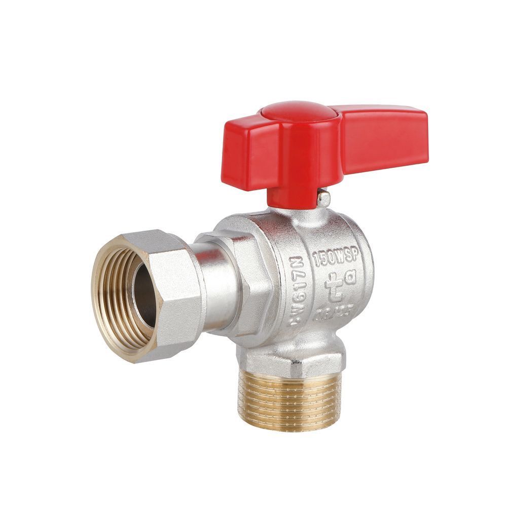 фотографія Кран кульовий Thermo Alliance Standart 3/4"ВЗ кутовий, PN40, з накидною гайкою TAS224W20