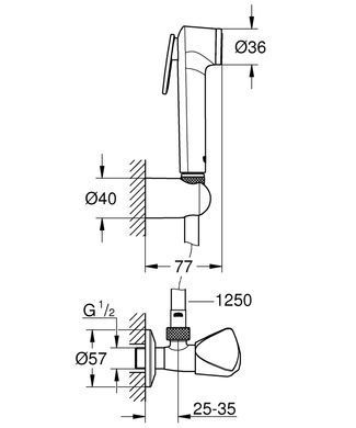 фото Гігієнічний душовий набір Grohe Tempesta-F Trigger Spray (27514001)