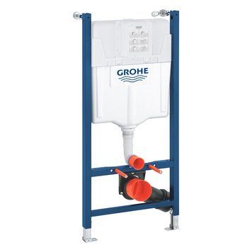 фотографія Инсталляция для унитаза Grohe QuickFix Solido 2 в 1 38971000 - идеальное решение для современного санузла. Она была разработана для максимального комфорта в вашей ванной комнате. Благодаря системе Grohe QuickFix, монтаж перед стеной или в стену производит