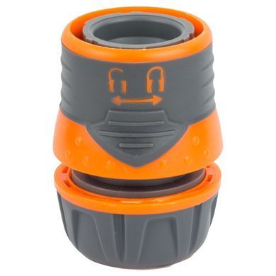 фото Конектор 1/2" швидкознімний для шланга 1/2" з замком (ABS+TPR) FLORA (5015464)