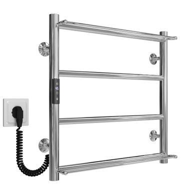 фотографія Рушникосушарка електрична Ladder П4 400х500 Deffi нержавіюча сталь (Хром, JD03, Ліве підключення)