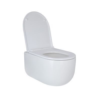 фотографія Унітаз підвісний Qtap Taurus безободковий з сидінням Soft-close QT2433084EUQW